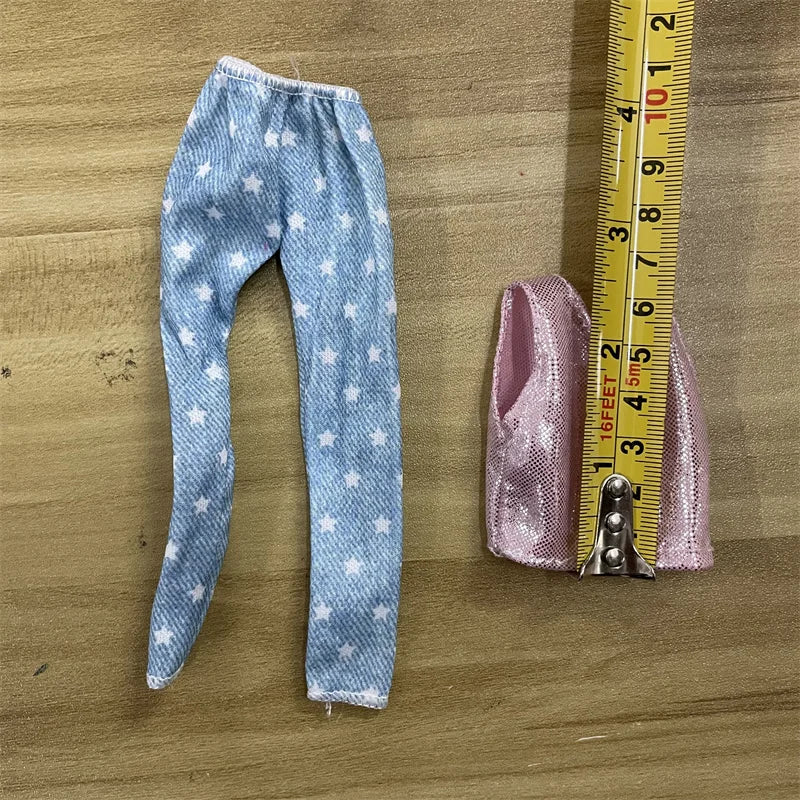 1 Set 1/6 Doll Pants Clothes Party Dress Doll Accessories Fashion Casual Suit Clothes for 30cm Barbies Doll