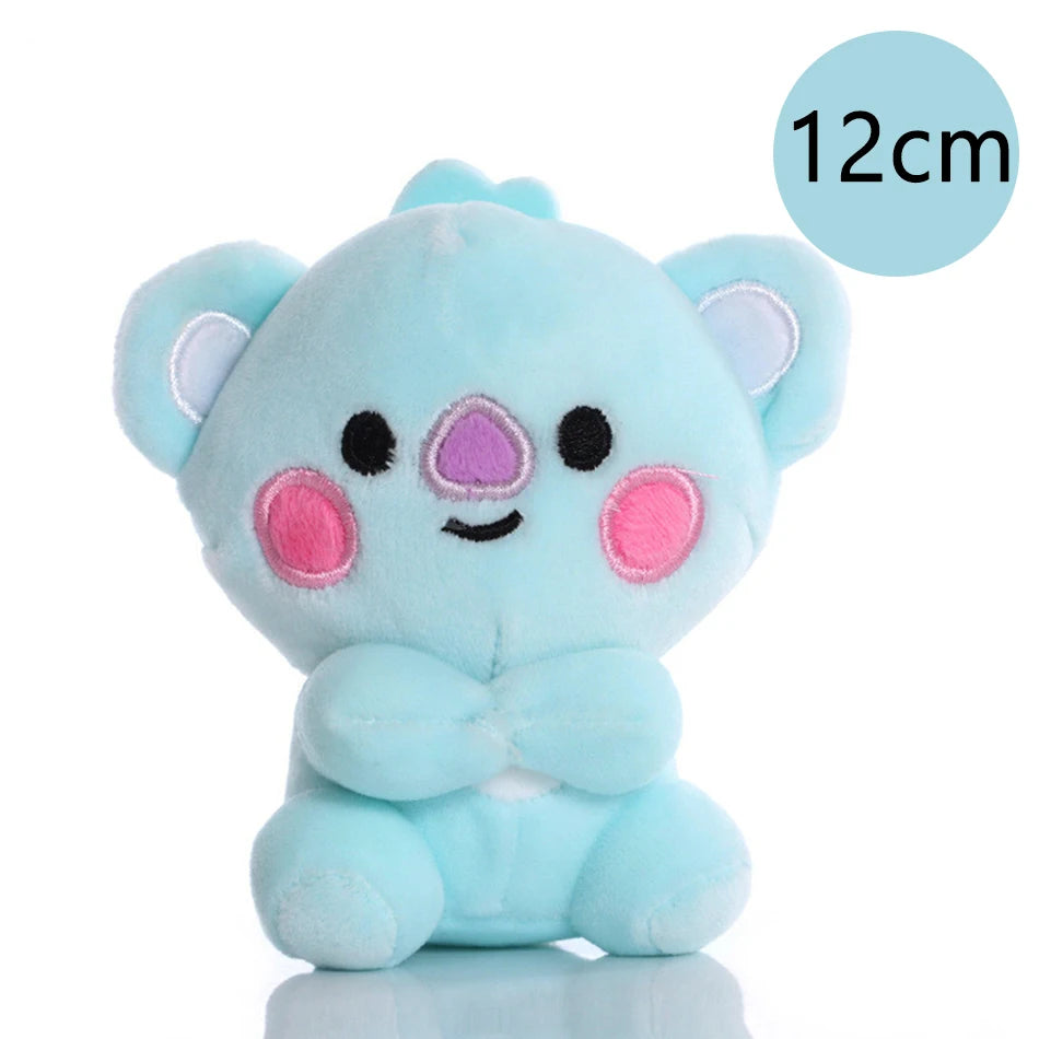 Hot B-T-21 Plush Toy Tata Koay Shooky Mang Cooky Cartoon Animal Backpack Key Mobile Phone Pendant Office Toys Friend Gift