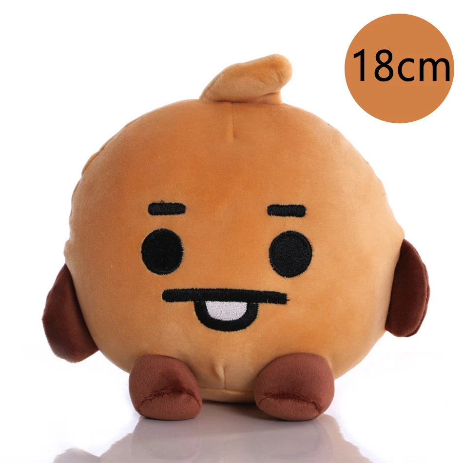 Hot B-T-21 Plush Toy Tata Koay Shooky Mang Cooky Cartoon Animal Backpack Key Mobile Phone Pendant Office Toys Friend Gift