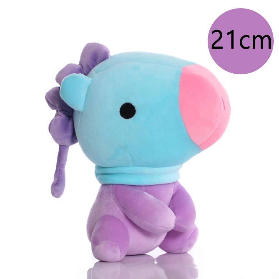 Hot B-T-21 Plush Toy Tata Koay Shooky Mang Cooky Cartoon Animal Backpack Key Mobile Phone Pendant Office Toys Friend Gift