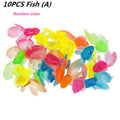 Children's 10Pcs/Set Kawaii Simulation Rubber Goldfish Baby Bath Water Play Games Toys for Kids Toddlers Bathing Shower Gifts