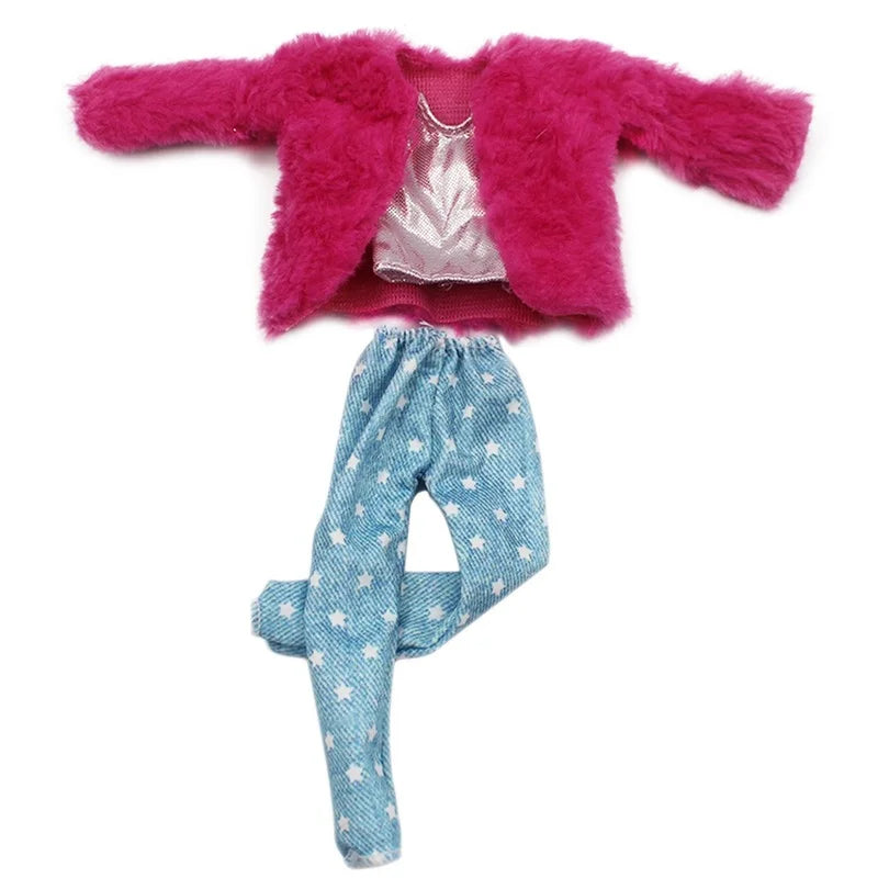 1 Set 1/6 Doll Pants Clothes Party Dress Doll Accessories Fashion Casual Suit Clothes for 30cm Barbies Doll