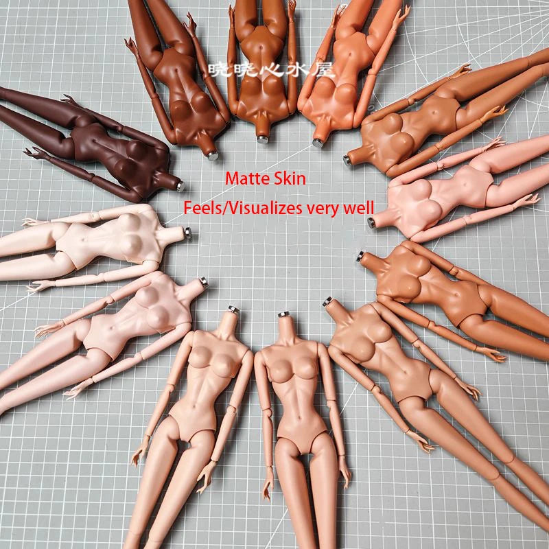 NEW LULY/Supermodel Doll Body Toy 12 Skin Tones High Quality With Replacement Big Boobs 1/6 Body Parts Removable For Babi Doll