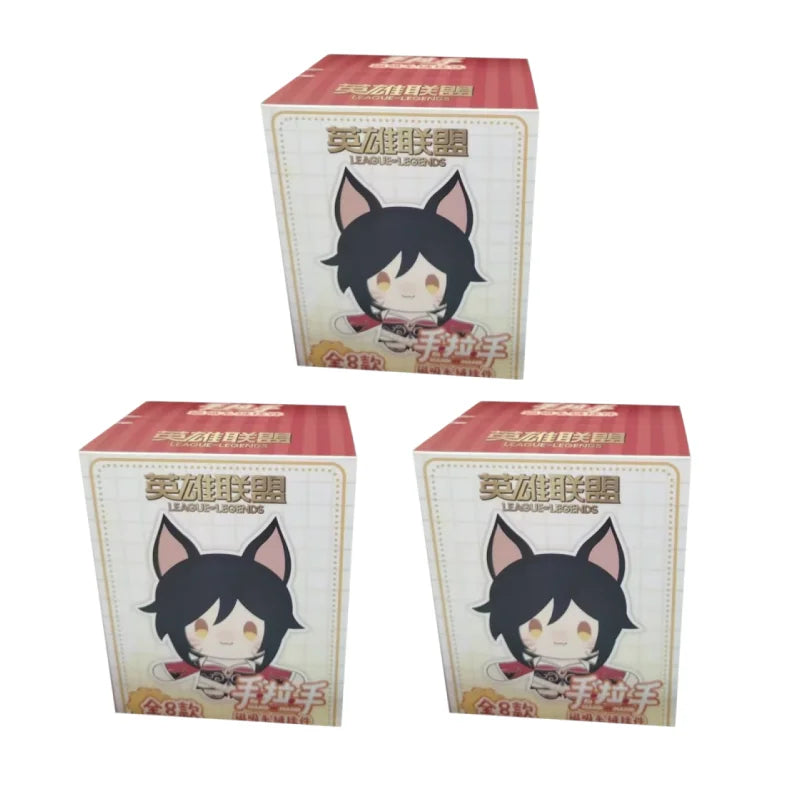 Pumki Genuine League Of Legends Hand-in-Hand Magnetic Plush Keychain Blind Box Series Collectible Toy Pendant Decorative Gift