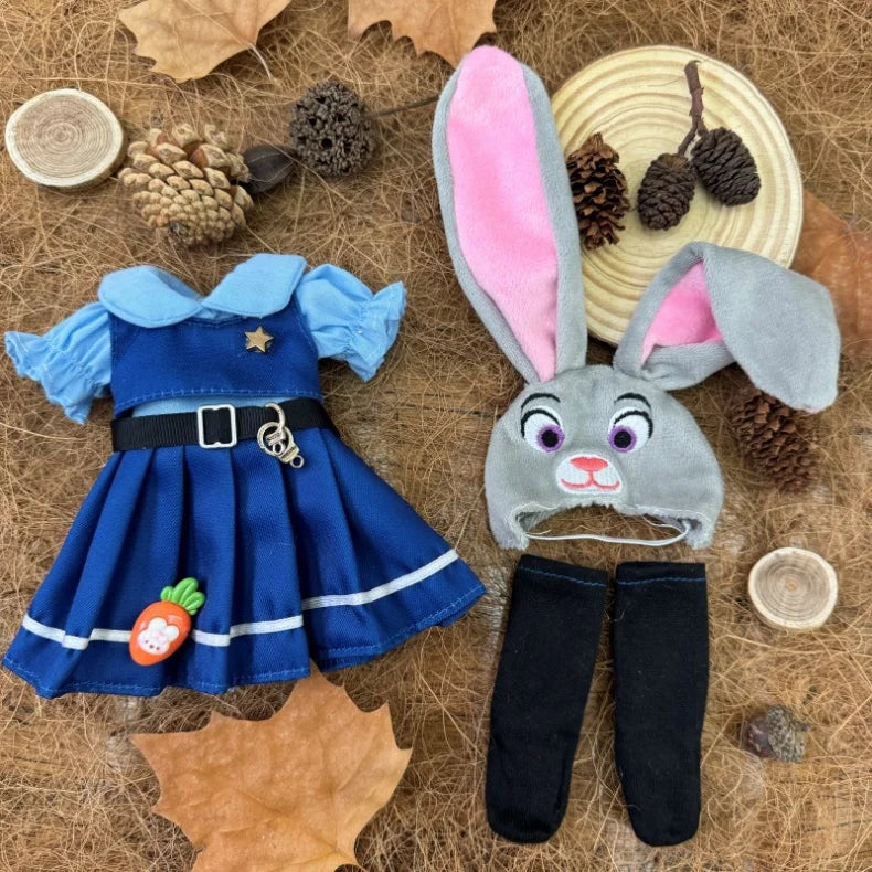BJD Doll Clothes 30cm 1/6 Scale Winter Dress and Cute Hat Accessories for Girl's Gift Outfit