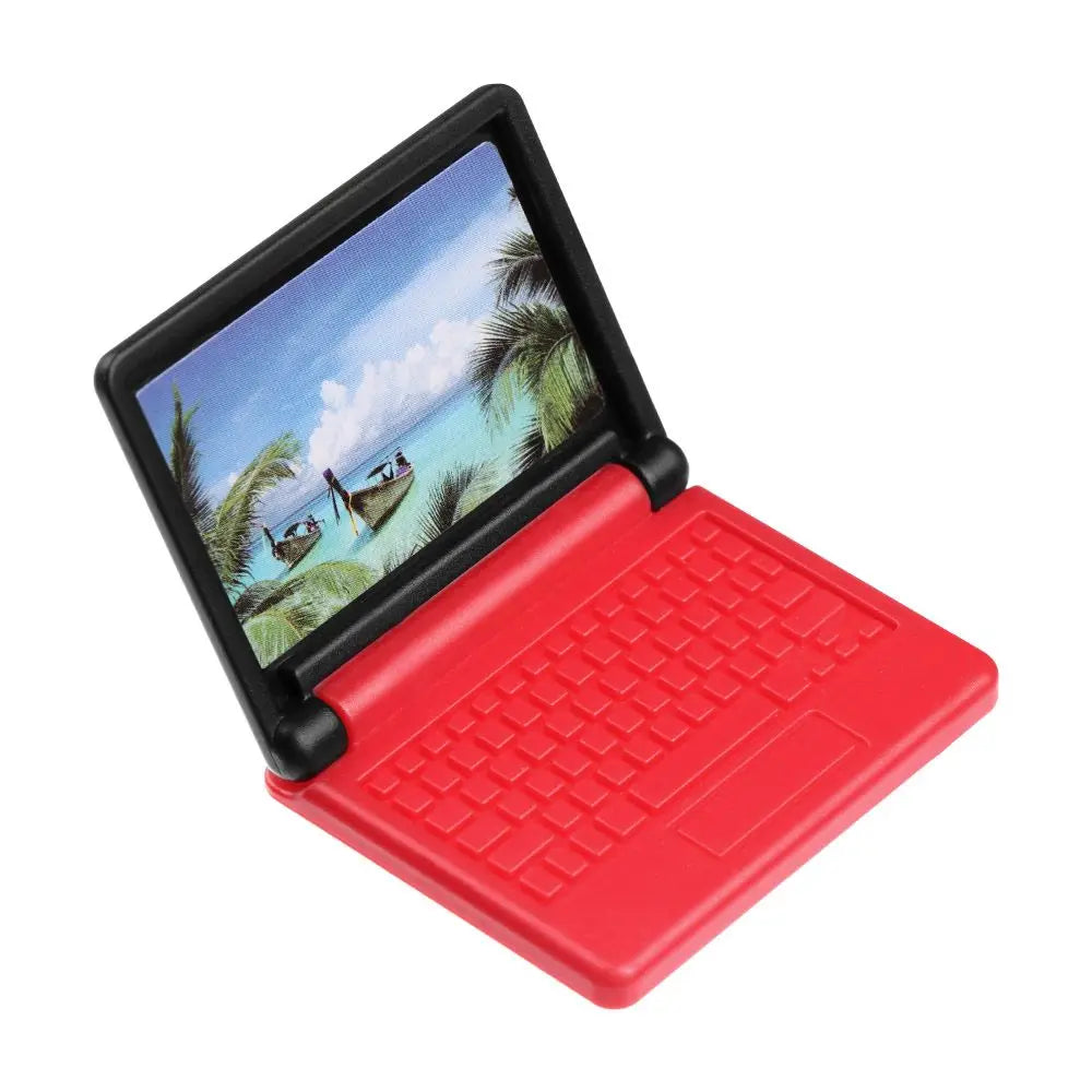 Dollhouse Miniature Modern Computer Foldable For Children Toy Furniture for Dolls Laptop Doll House Decoration Accessories