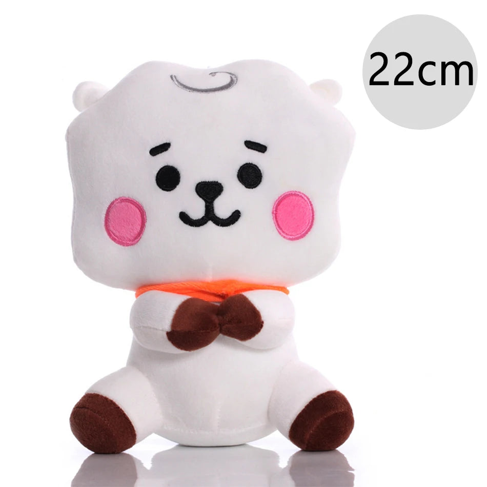 Hot B-T-21 Plush Toy Tata Koay Shooky Mang Cooky Cartoon Animal Backpack Key Mobile Phone Pendant Office Toys Friend Gift
