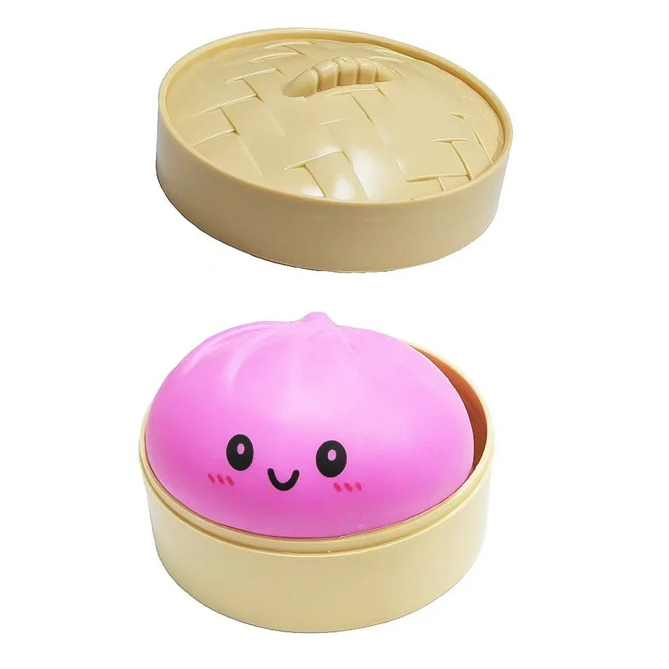 Blind Box Colorful Simulated Dumpling Squishy Relaxing Relieve Anxiety Antistress Enhance Happiness Rebound Squeeze Reliever Toy