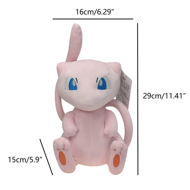 Pokemon Mew Plush Doll Kawaii Cartoon Go dex Mew Plush Toys Soft Stuffed Kawaii Anime Doll Pillow Birthday Gift For Kids