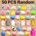 50-5PCS Mochi Squishies Kawaii Anima Squishy Toys For  Antistress Ball Squeeze Party Favors Stress Relief Toys For Birthday