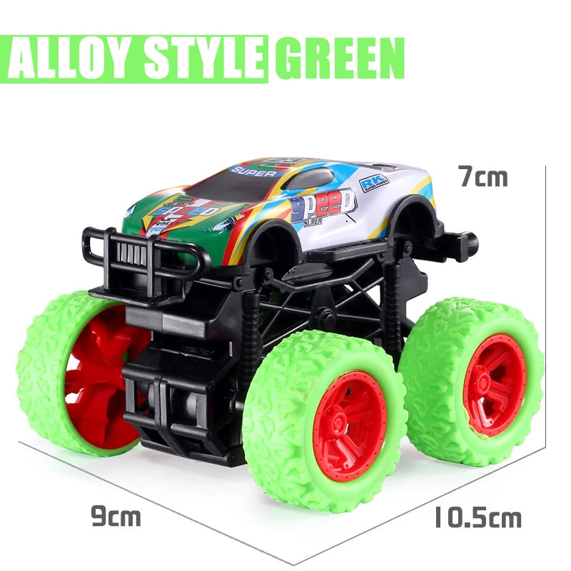 Pull Back Toy Car  Inertial Rotation Car Four-wheel Drive Off-road Vehicle SUV Racing Power Car Children's Toy CarGift