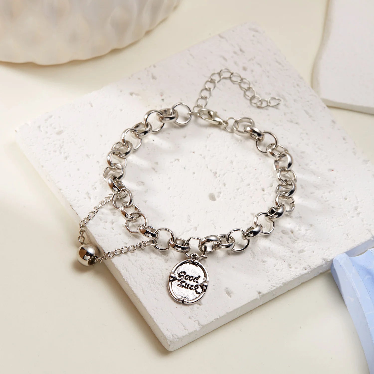 Sparkling Cherry Blossoms Butterfly Bracelet Women's Fashion Temperament Wave Moon Flower Adjustable Bracelet Wedding Jewelry