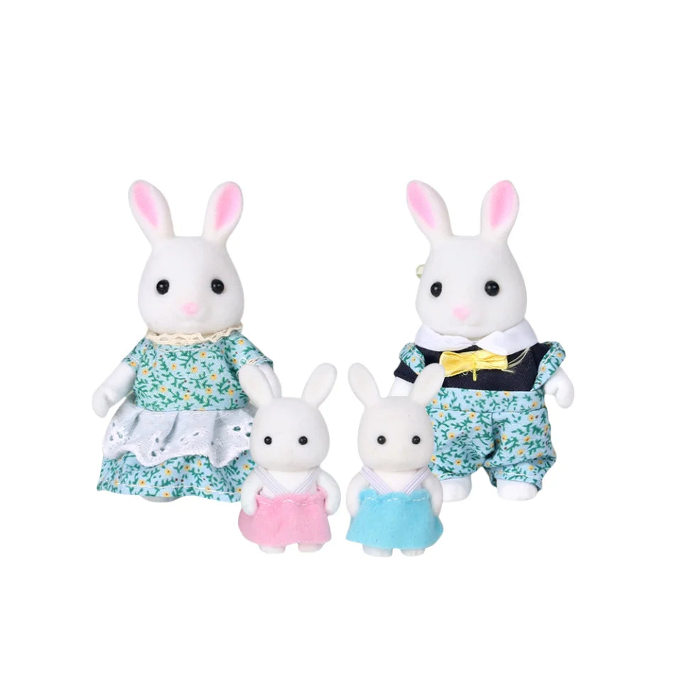 Dress Dollhouse Accessories 1:12 Forest Animal Family Clothes Fashion Daily Wear Casual Outfits Vest Shirt Skirt Pants for Doll