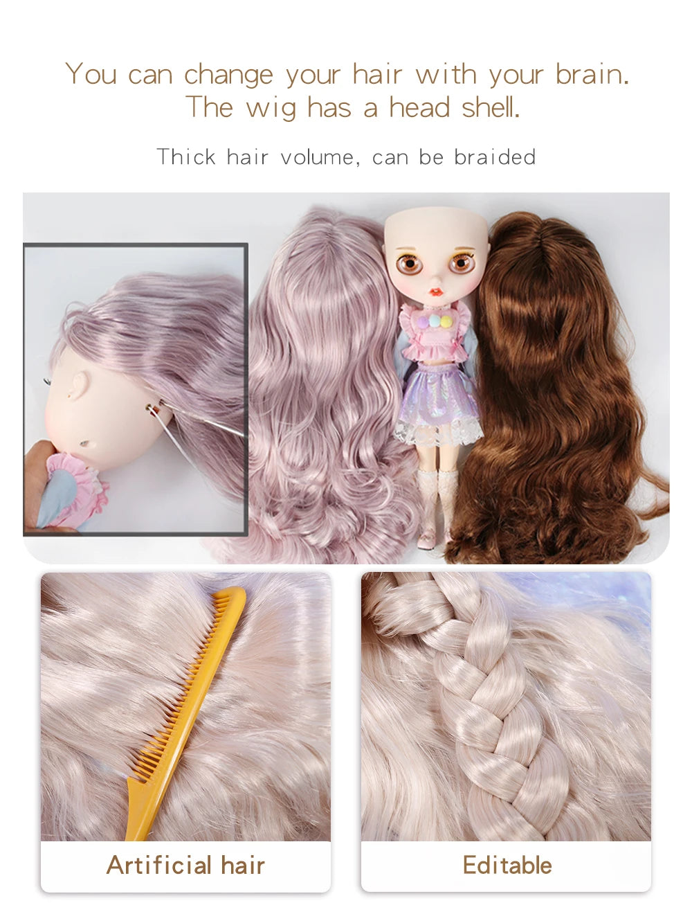 ICY DBS Blyth Doll White Skin Joint Body 1/6 BJD Special Price OB24 Toy Gift