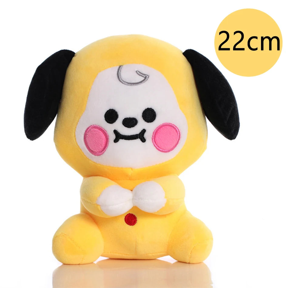 Hot B-T-21 Plush Toy Tata Koay Shooky Mang Cooky Cartoon Animal Backpack Key Mobile Phone Pendant Office Toys Friend Gift