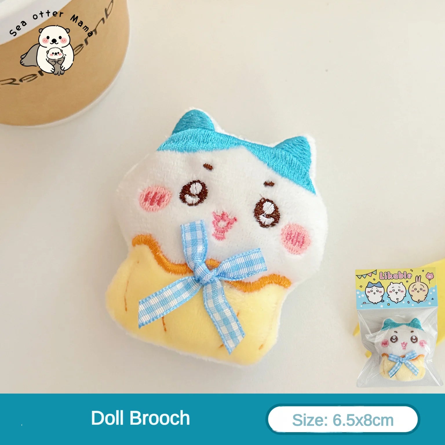 1/3 Pcs Chiikawa Cute Plush Cartoon Doll Pendant Brooch Backpack Keychain Decoration Pendant