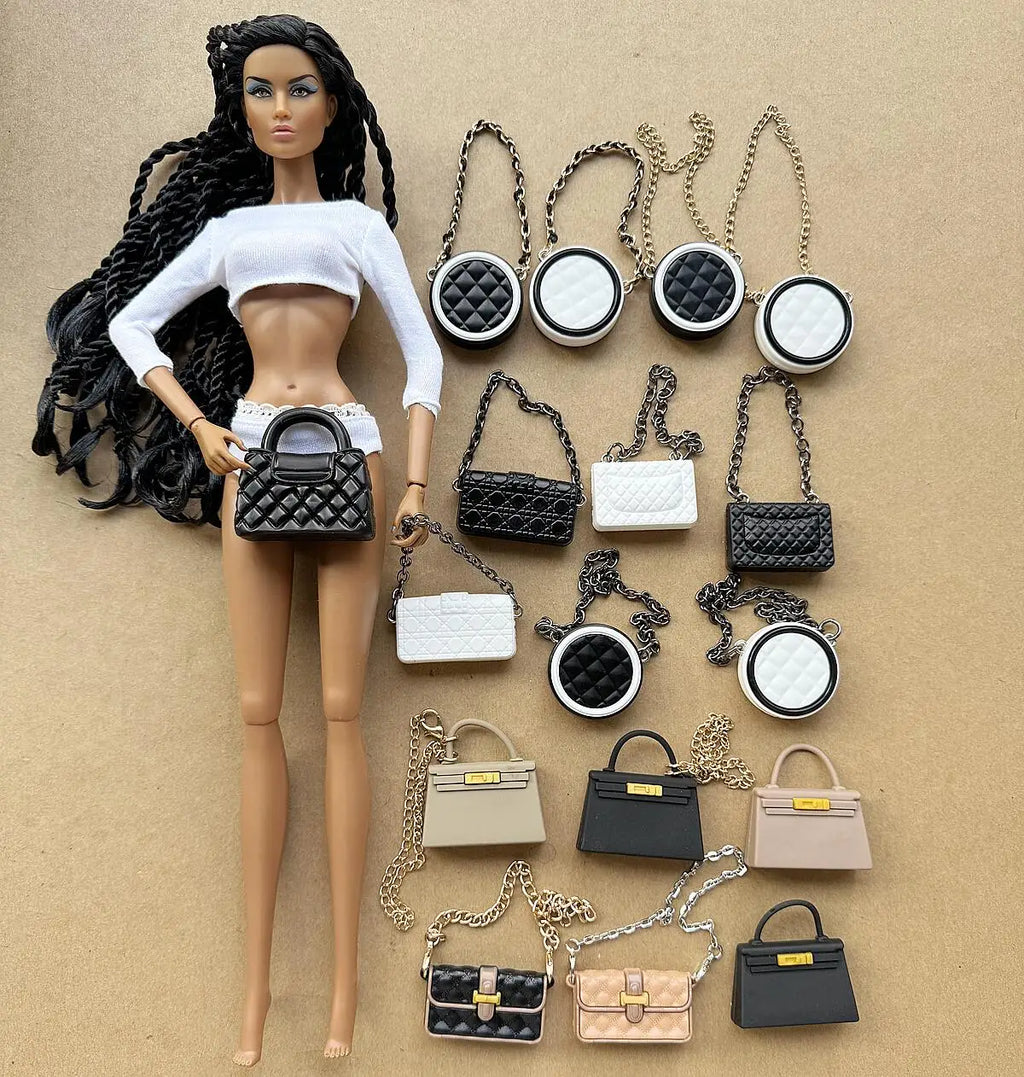 1/6 Doll Bags Handbag Shoulder Bag 30cm Fashion Doll DIY Accessories