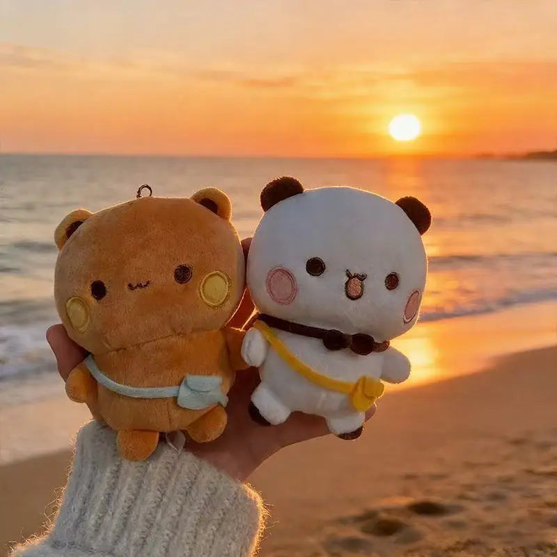 BuBu Plush Keychain Cute Cartoon Stuffed Animal Pendant Soft Bag Charm For Backpack Decor Fashion Accessories
