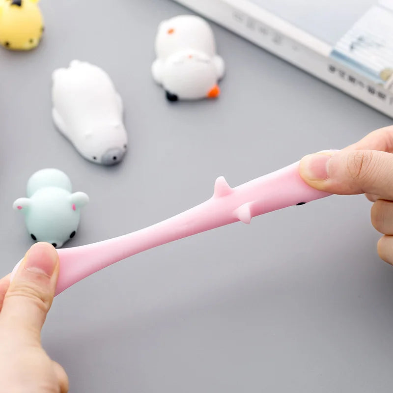 50-5PCS Mochi Squishies Kawaii Anima Squishy Toys For  Antistress Ball Squeeze Party Favors Stress Relief Toys For Birthday