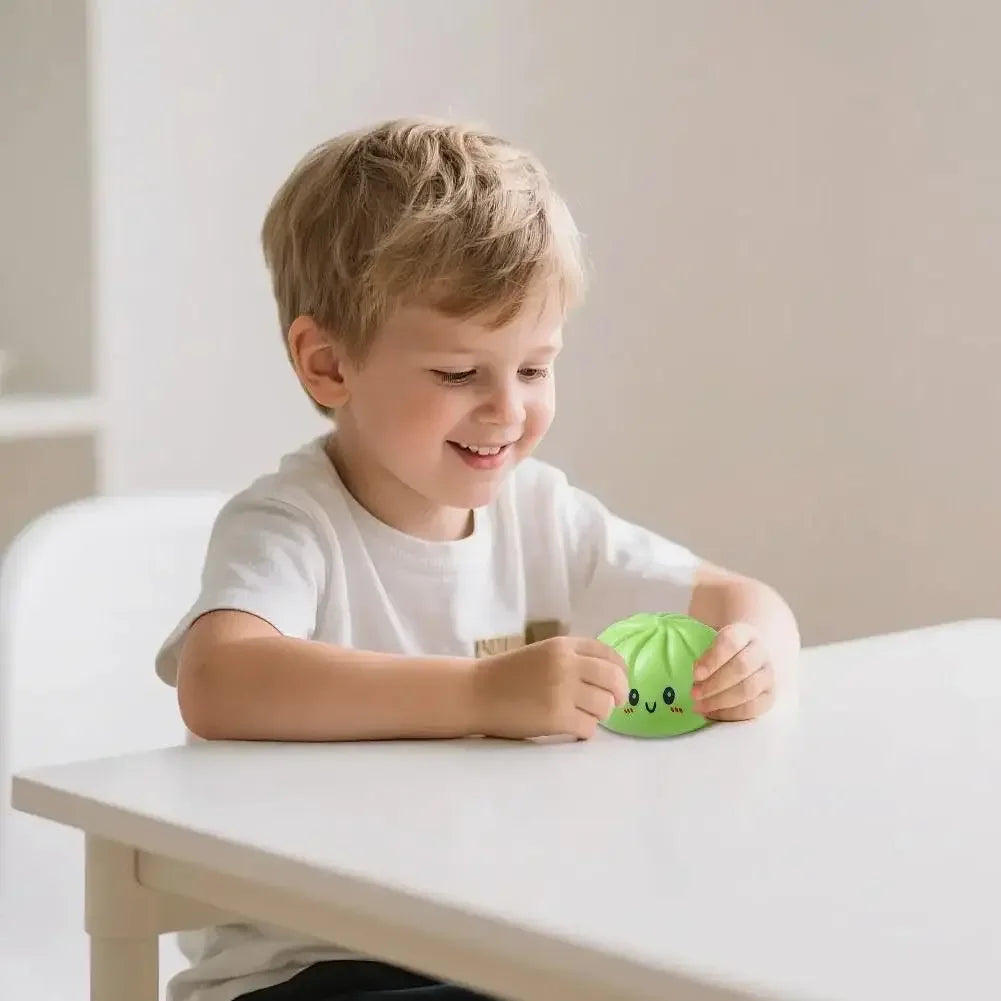 New Glitter Dumpling Glitter Dumpling Squishy with Box Dumplings Sensory Squeeze Toy for Stress Relief