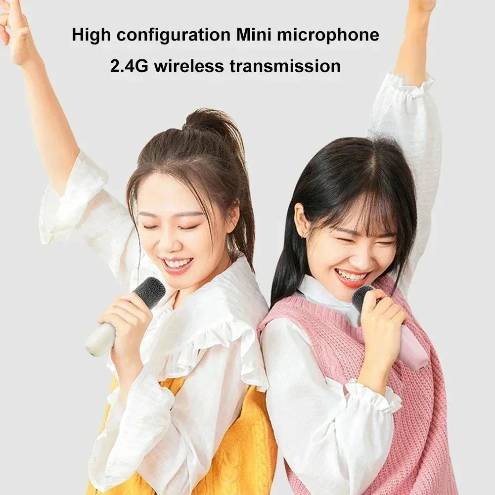 Karaoke Wireless Portable Bluetooth Speaker With Microphone Machine Mini Lamp Caixa De Som Sound Box Music Small Blootooth Mp3
