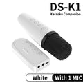 Wireless Car Microphone With Receiver Karaoke Companion 3.5MM AUX Stereo HIFI RGB Colorful Light Multi Sound Effect Mixer System