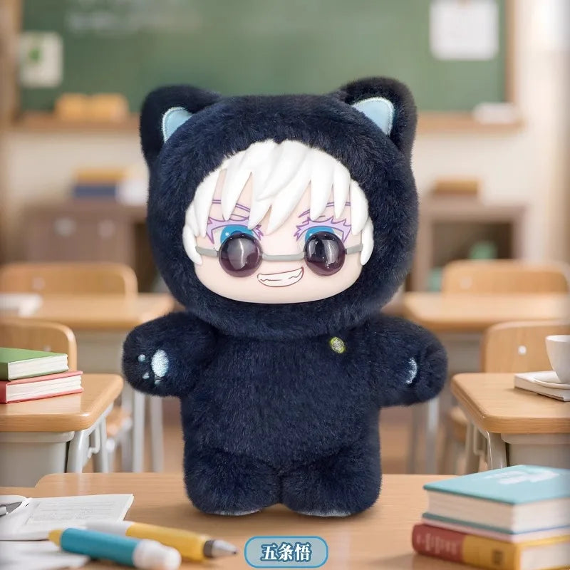 BANDAI Jujutsu Kaisen Battle V2 Cat Paradise Party Series Blind Box Cute Plush Doll Pendant Anime Periphery Surprise Gift