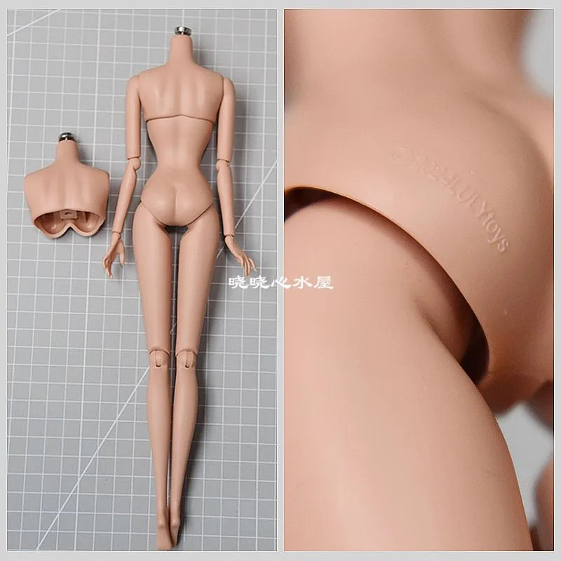 NEW LULY/Supermodel Doll Body Toy 12 Skin Tones High Quality With Replacement Big Boobs 1/6 Body Parts Removable For Babi Doll