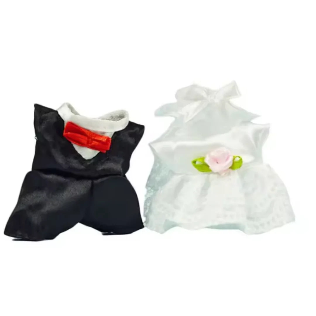 Dress Dollhouse Accessories 1:12 Forest Animal Family Clothes Fashion Daily Wear Casual Outfits Vest Shirt Skirt Pants for Doll