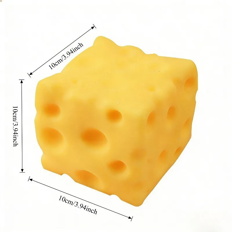 1PC Giant Cheese Squeeze Toy Extra Large Size Cheese Squishy Fidget Toys Slow Rebound Shapeable Venting Ball for Adults Gifts