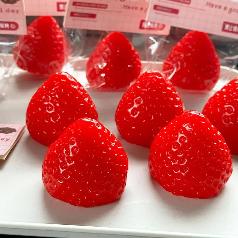 Big Strawberry Squeeze Taba Squishy Toy Kawaii Red Pink Squishies Fidget Toy Fruits Vegetables Soft Girl Birthday Gift Toy