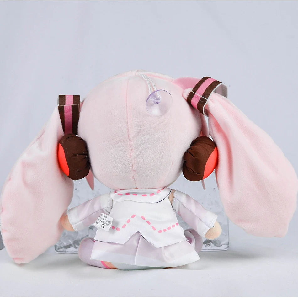 Cartoon 20cm Hatsune Miku Plush Doll Toy Anime sakura Miku snow Miku Character Kawaii Sitting posture Fufu Kids Christmas Gift