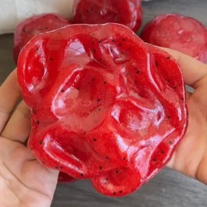 Handmade Watermelon Slushy Squishy Toy Soft Slow Rebound Stress Relief Squeeze Toy Realistic Fruit Simulation Model Adult Gift