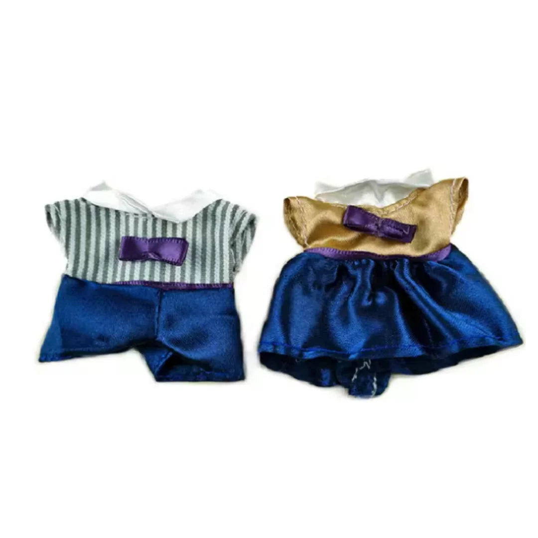 Dress Dollhouse Accessories 1:12 Forest Animal Family Clothes Fashion Daily Wear Casual Outfits Vest Shirt Skirt Pants for Doll