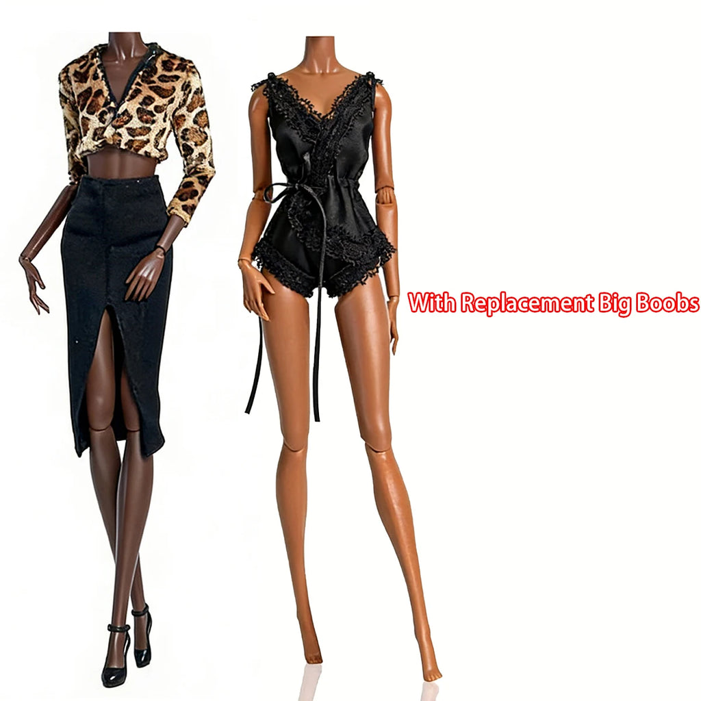NEW LULY/Supermodel Doll Body Toy 12 Skin Tones High Quality With Replacement Big Boobs 1/6 Body Parts Removable For Babi Doll