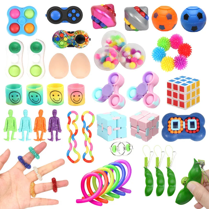 3-50pcs Random Fidget Toys Mystery Gifts Pack Surprise Box 300 Different Fidget Set Antistress Relief Toys for kids