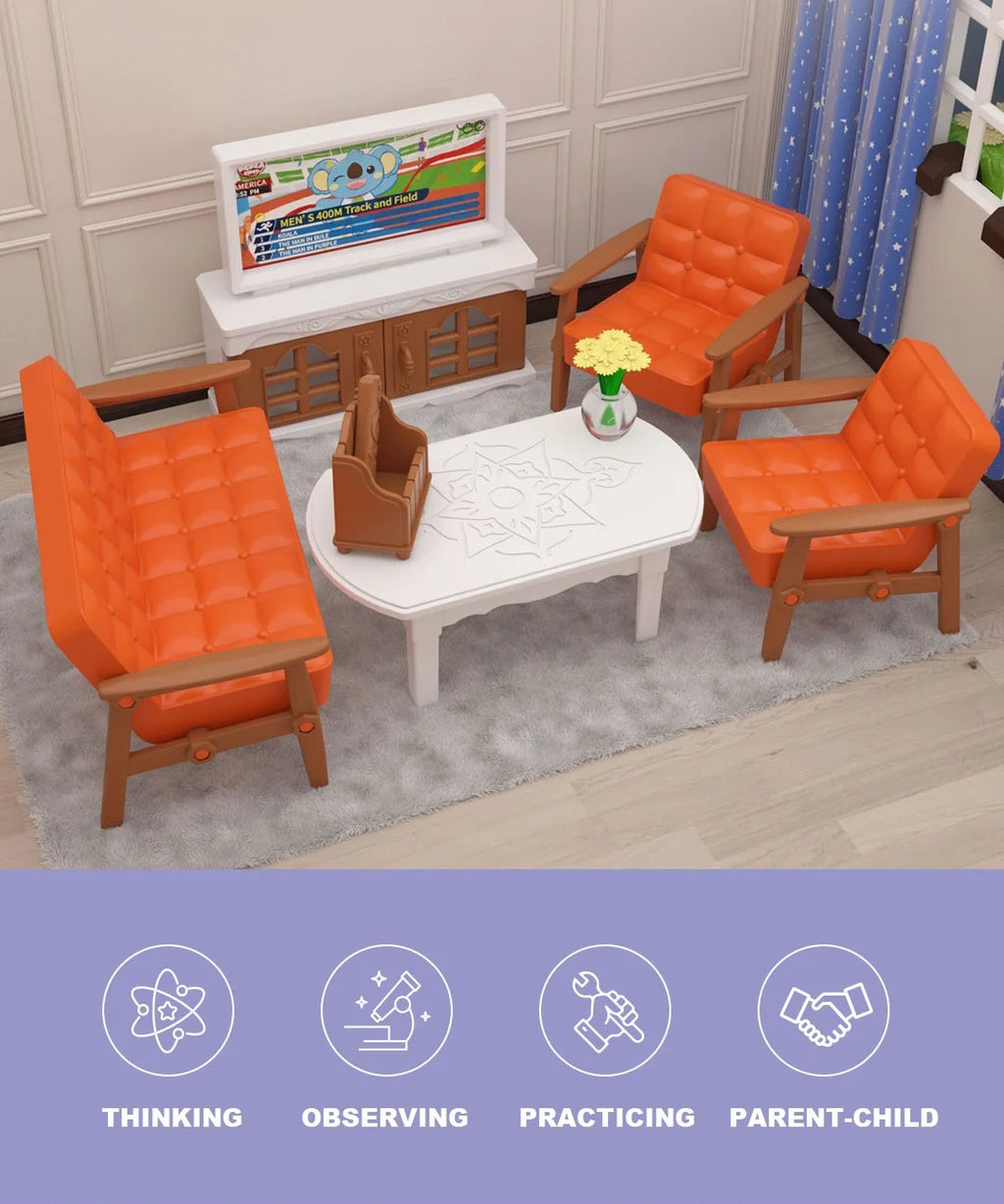 Mini Supermarket Shopping Games Dollhouse Furniture Accessories Intellectual Education Toys for Kid Family Interaction Toys
