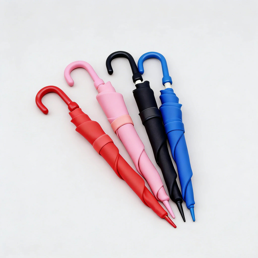 Dollhouse Mini Umbrella – Realistic 1:12 Non-Opening Dollhouse Accessory for Fairy Garden Paths & Micro Landscapes