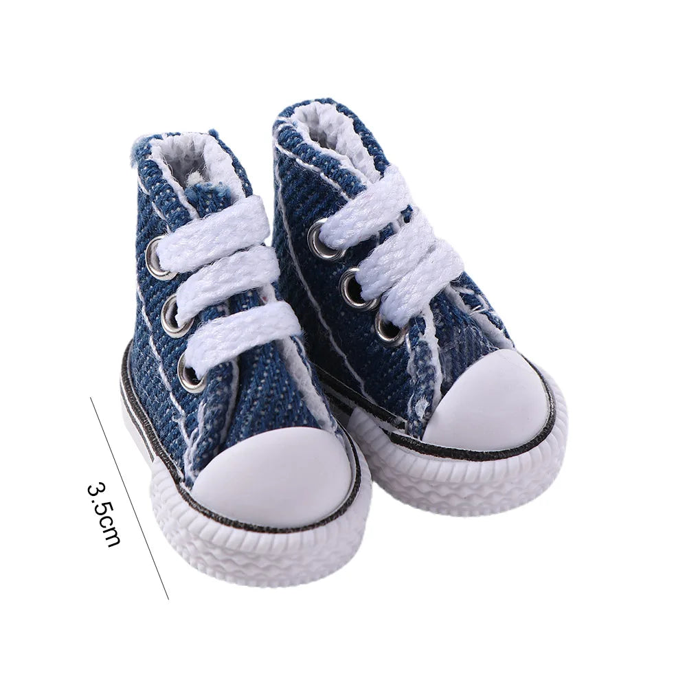 Dolls Accessories 3.5CM/5cm Sneakers Shoes Mini Shoes For Children Blyth Shoes Canvas Shoes Shoes