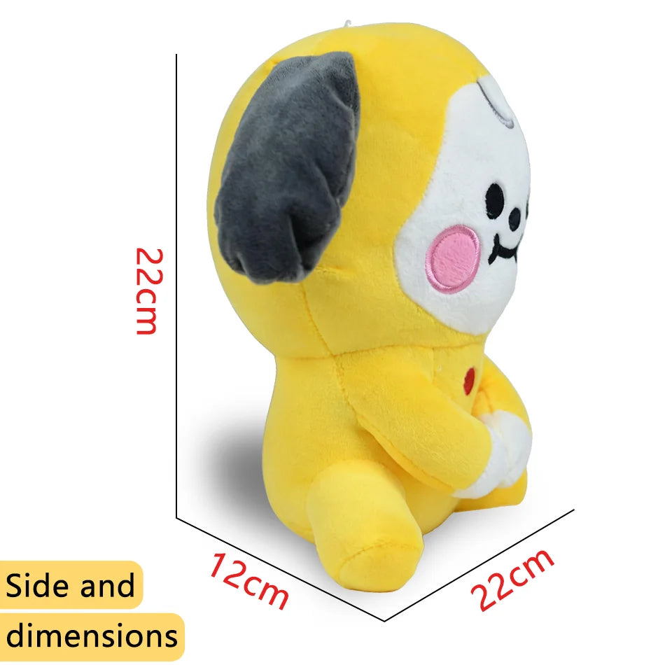 Hot B-T-21 Plush Toy Tata Koay Shooky Mang Cooky Cartoon Animal Backpack Key Mobile Phone Pendant Office Toys Friend Gift