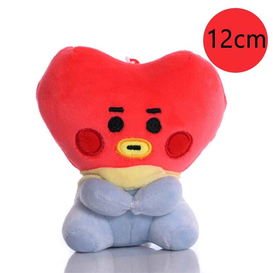 Hot B-T-21 Plush Toy Tata Koay Shooky Mang Cooky Cartoon Animal Backpack Key Mobile Phone Pendant Office Toys Friend Gift