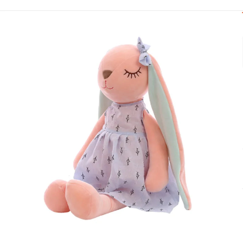 35CM/14inch Cute Bunny  by Soothing Rabbit Doll Sleeping Doll, Stuffed Animals Kids Plushie Doll Toy