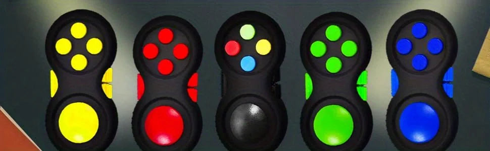 Fidget Pad with 8 Fidget Functions, Fidget Controller Stress Reducer, Fidget Toy Cube Relieves Stress and Anxiety Relief Toys