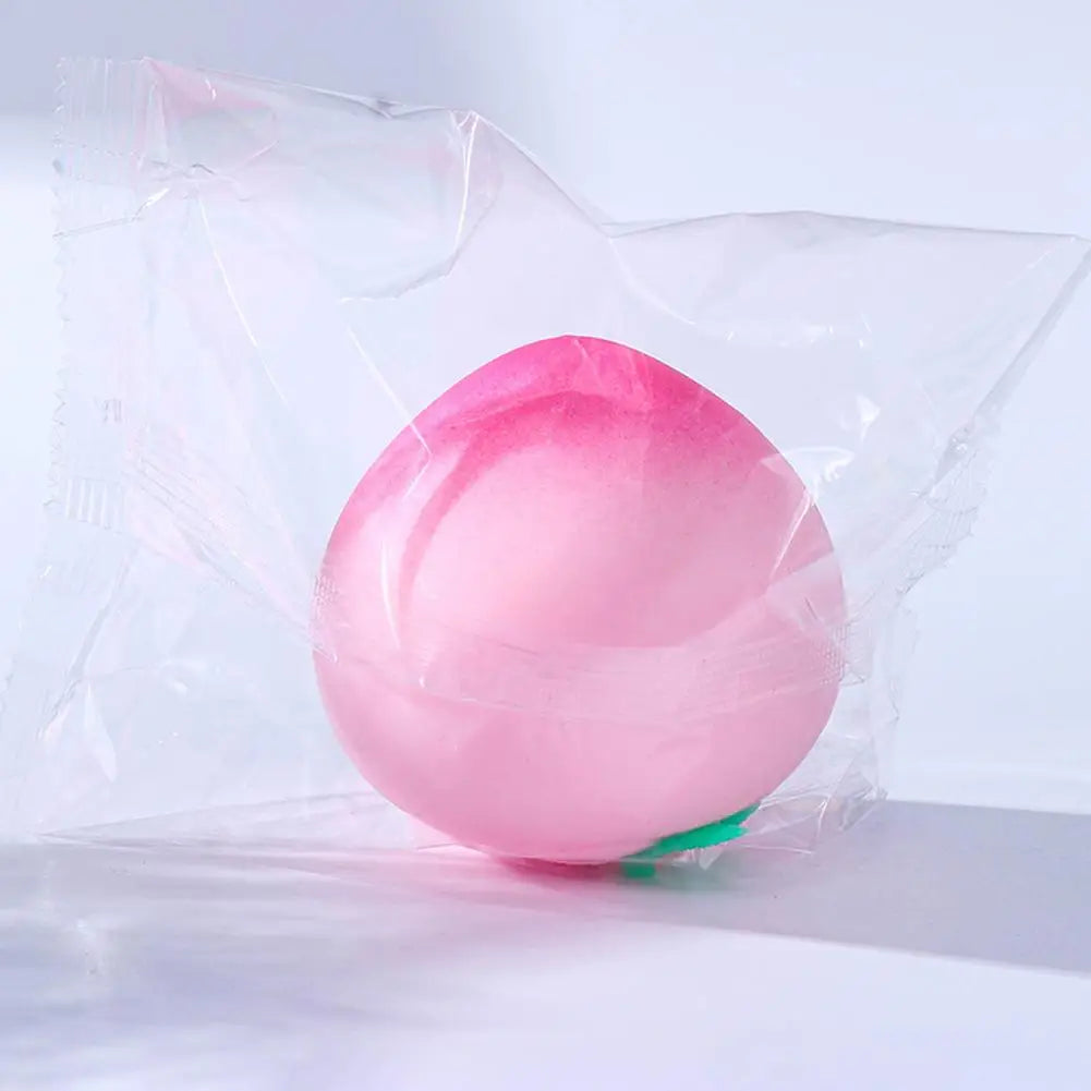 Pink Juicy Peach Squishy Toy Anti-Stress Slow Rising Fruit Pinch Squeeze Stress Reliever Toys Fun Design Squeezable Toys