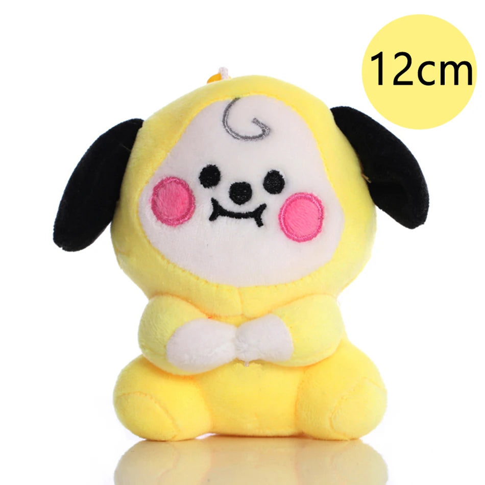 Hot B-T-21 Plush Toy Tata Koay Shooky Mang Cooky Cartoon Animal Backpack Key Mobile Phone Pendant Office Toys Friend Gift