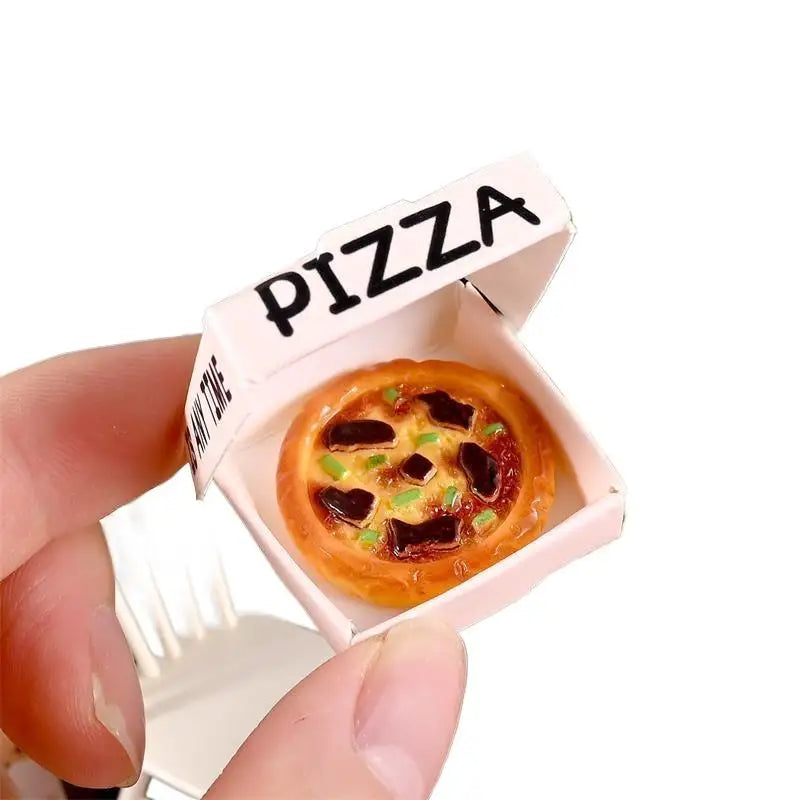 Cute 10PC Dollhouse Miniature Simulated Kitchen Food Toy Pizza Model Home Decor Kid Play Toy Micro Landscape Ornaments Gifts