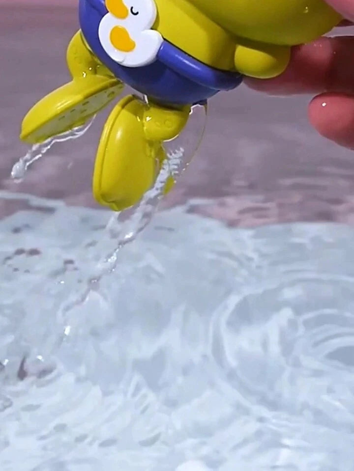 Wind-Up Swimming Frog Bath Toys for Toddlers, No Battery Mold-Free ABS Montessori Water Toy for Kids